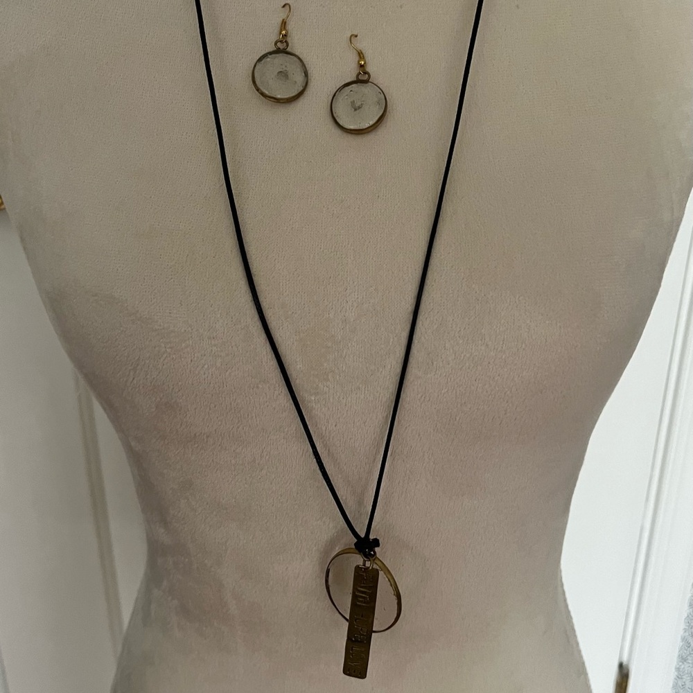 Necklace and matching earrings